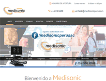 Tablet Screenshot of medisonicperu.com